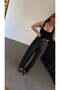 Palazzo Gold Buttoned Trousers Anthracite - 2