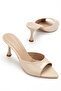 Women's Black Pointed Toe 7 cm Heeled Sandals.. - 4