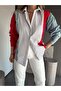Design Jean Garnished Detailed Striped Shirt - 3