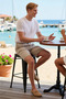Men's Plus Size Shorts Capri Gabardine Oversize Fit High Waist Belt Detailed Plain Pattern Pipe - 2