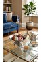 طبق تقديم حلويات وفواكه فاخر بقاعدة مرتفعة بتصميم عصري أنيق لديكور وطاولات الضيافة - 3