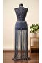 Marin Crystal Stone Detailed Macrame Double Set, Beach Dress - 4