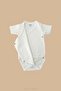 Double-Breasted Short Sleeve Baby Bodysuit |   100% Cotton - 3
