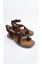 Women's Suede Flip-Flop Ankle Strap Sandals Comfortable Orthopedic Sole Sandals