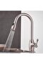 Silk Route Brushed Nickel Kitchen Sink Faucet Pull Down Spray Head, Silver - 6