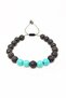 Turquoise Stone Natural Stone Macrame Braided Unisex Adjustable Bracelet