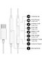 USB-C Headphones Compatible With Phone 17/16/15 Series, Wired USB-C Earphones - 2