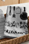 2-Piece Airless Printed Kitchen and Hand Towels, Cloth for Wiping Boards |   High Absorbency, Fast Drying |   40X60 cm - 2