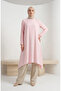 Crepe Fabric Casual Tunic 1011-12 Powder