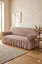 Elastic 3-Seater Sofa Cover Non-Slip Flexible and Washable Sofa Cover - Mink Color