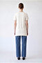 Comfortable Fit T-Shirt with Pocket Detail - Ecru - 3