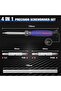 Multifunction Screwdriver Set 2PCS, 6-in-1 Reversible and 4-in-1 Precision Screwdriver - 2