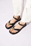Lensar Women's Sandals with Flip-Flop Buckle, Black - 3
