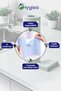 Roll of 20 Microfiber Cleaning Cloths 25X25 cm – Disposable, Washable, Reusable – Blue - 2