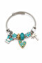 Stainless Steel Charm Bracelet for Women – Modern Design with Shell and Butterfly Figures - 3