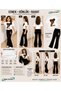 Summer Black Spanish Flared Pants and T-Shirt, Star Print Design Kids Girls Set - 2