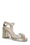 26S-313 Gold Women's Heeled Sandals - 2