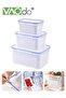 3 Pack Fruit Storage Containers for Fridge, Airtight Produce Saver with Removable Colander, BPA-Free - 2