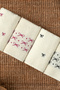 4-Piece Bowknot Embroidered - Jacquard Towel Set |   Hand, Face, and Hair Towel |   High Absorbency - Fast Protection |   50X90 cm |   100% Cotton - 4
