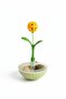 Cat Toy Catnip Tumbler - Interactive Flower Design with Rattles and Balance Base