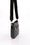 Modern Stylish Dotted Shoulder Bag Women's Convenient Bag Black - 2