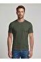5-Pack Premium 100% Organic Cotton Basic Slimfit White-Khaki-Black-Navy Blue-Smoked Men's T-Shirt - 6