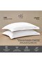 ® Pure Combed Cotton Standard Oxford Pillow Case 2 Piece Set 50x75+5cm / 20x30+2 inches White 350 Thread Count - 7