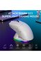ماوس ألعاب لاسلكي خفيف الوزن X11 مع قاعدة شحن RGB، ثلاثي الأوضاع - 2.4G/USB-C سلكي/بلوتوث، 22 ألف نقطة في البوصة، مستشعر بصري PAW3311، مفتاح HUYU، 5 أزرار قابلة للبرمجة لأجهزة الكمبيوتر/ماك (أبيض) - 2