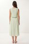 Muslin Blouse Skirt Set Lax0012 Water Green - 7