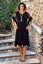Black Tulle Detailed Dress - 2