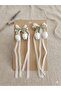 8 cm Double Clamp Buckle with Tulip and Hanging Ribbon Bow Figure and Crystal Stone Detail - 2