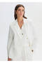 White Linen Blazer Jacket