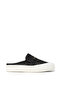 Woman's black knitted detailed slippers