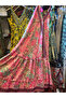 Geometric Ethnic Pattern Silk Backless Color Dress - 4