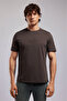 Mattias Men's Regular Fit 100% Cotton Printed Crew Neck T-Shirt Brown - 2