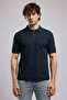 Tyler Men's Regular Fit Basic Polo Collar T-Shirt Dark Navy Blue - 2