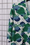 Women's Plus Size Lycra Crew Neck Stone Mix Patterned Short Sleeve Mom T-Shirt Combed Cotton Blouse - 5