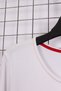 Women's Plus Size Lycra Crew Neck Anchor Embroidery Short Sleeve Mom T-Shirt Combed Cotton Blouse - 4