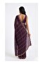 Nool Shahi Pinstripe Designer Saree with Unstitched Blouse Material - 3