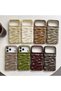 iPhone 16 (6.1 Inch) Compatible Wavy Wrinkled Detailed 3D Surface Bright Colored Summer Lux Case - 9