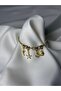 Summer & Sea Themed Gold Bracelet with Dolphin and Seashell Pearl Figures - 2