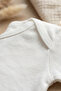 3-Pack 100% Cotton White Short Sleeve Baby Bodysuit Set - Antiallergic Soft Textured Bodysuit Set - 5
