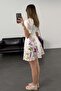 Ecru Flora Linen Dress - 6