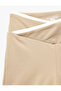 Asymmetrical High Waist Slim Fit Ribbed Sports Biker Leggings - 5
