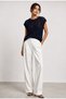 Navy Blue Openwork Knitwear Blouse Women's Summer Knit Blouse Bohemian Loose Knitwear Top - 2