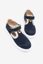 Children's Unisex Navy Blue Yellow Children's Velcro Sandals