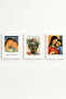 White Wooden Framed Pablo Picasso Painting Set Huhu546 - Triple Painting Set White Frame
