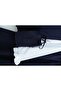 Shirt Detailed Side-Tie Dabıl Set with Ruffled Skirt - Dark Blue - 7