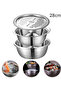 3 in 1 Multifunctional Stainless Steel Basin with Grater, Drain Basin and Solid Basin - 28cm