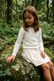 Girl's Patterned White Knitwear Cardigan 8-12 Years - 4